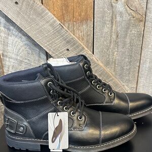 Sonoma Men's Black Lace-Up Work Boots
